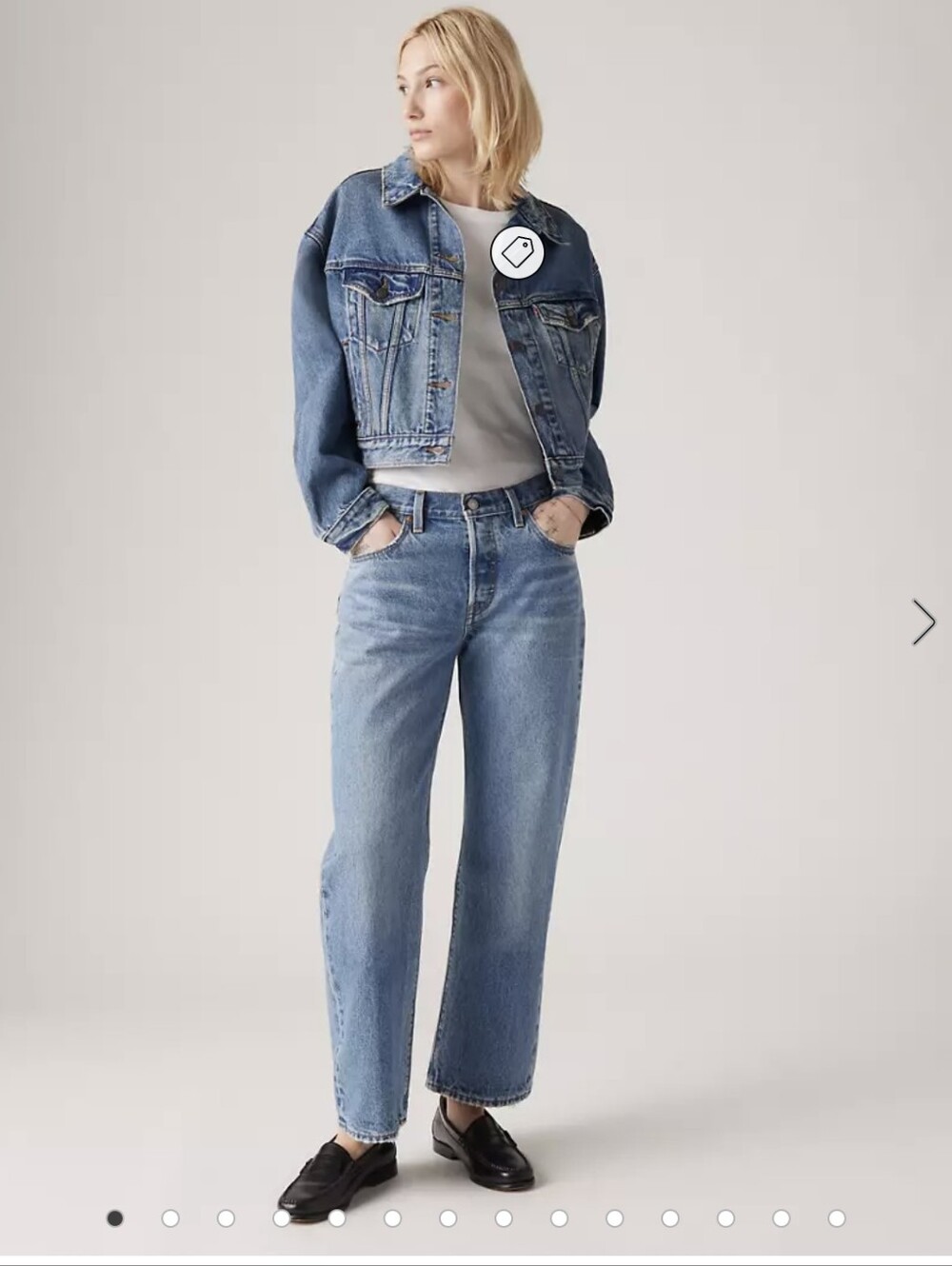 Levi's 501 90s Ankle Womens Jeans In Light Wash Size 24